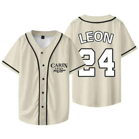 Carin Leon 24 Logo Jersey Boca Chueca Tour Merch Baseball Jacket Cosplay Women Men Fashion T-Shirts