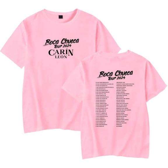 Carin Leon Boca Chueca 2024 Tour Merch Short Sleeve T-shirt Unisex Fashion Crew Neck Top