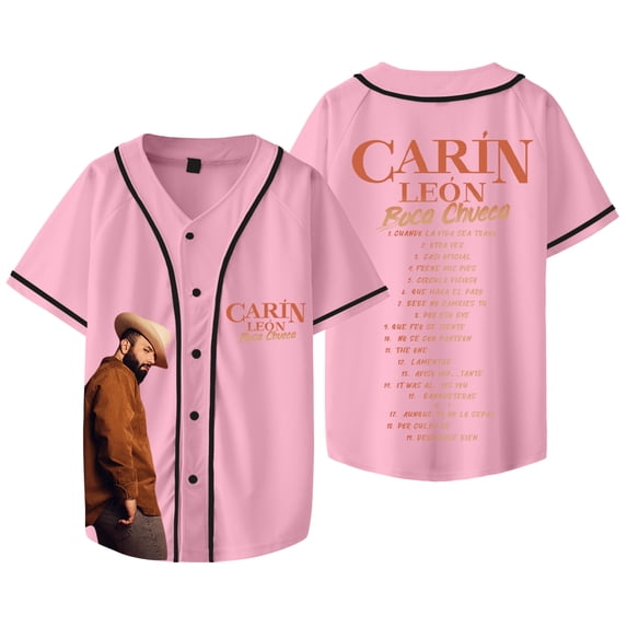 Carin Leon Boca Chueca Merch Baseball Jacket Singer Tour Jersey Summer Women Men Fashion Casual T-shirts