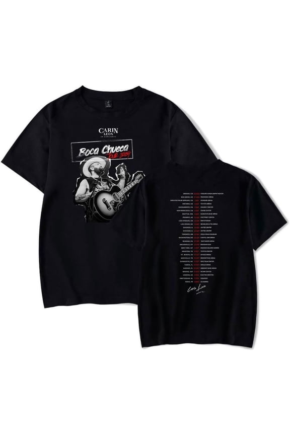 Carin Leon Boca Chueca Tour 2024 Merch Short Sleeve T-shirt Unisex Fashion Crew Neck Top