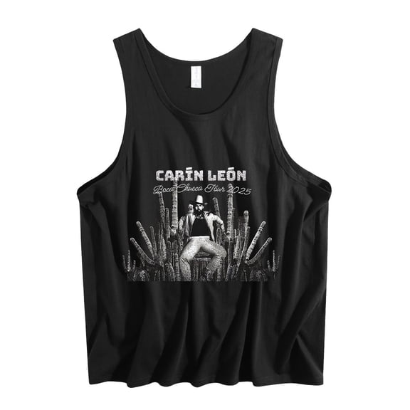 Carin Leon Boca Chueca Tour 2025 Tank Tops Vintage Sleeveless Vest Fashion Singlet