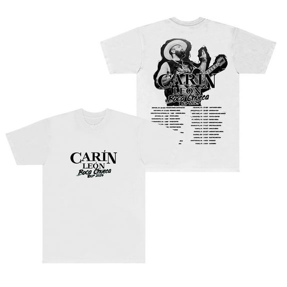Carin Leon Boca Chueca Tour Dates T-Shirts Summer Women Men Fashion Streetwear Short Sleeve T-Shirts