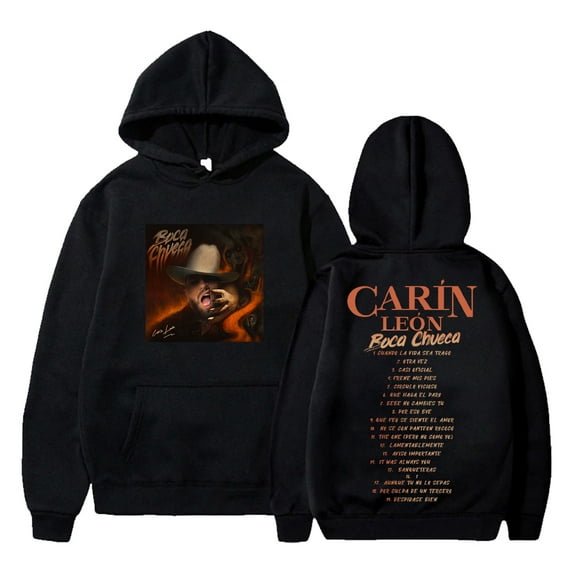 Carin Leon Boca Chueca Tour Hoodies Women Men Long Sleeve Casual Sweatshirt Fashion Streetwear