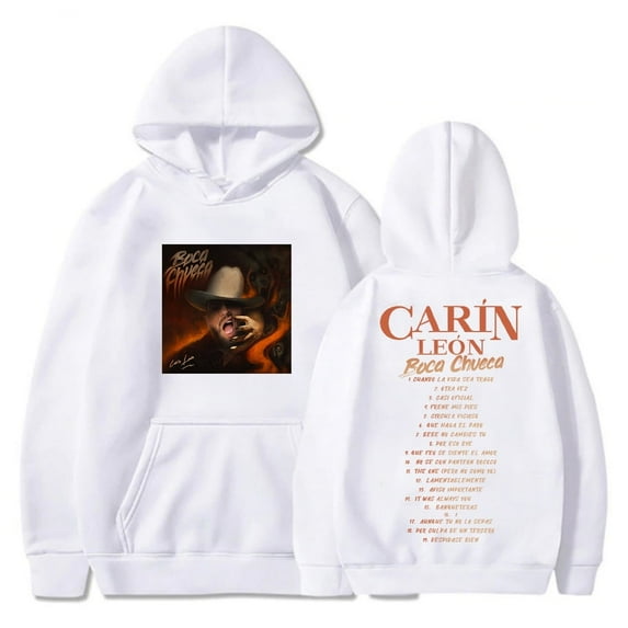 Carin Leon Boca Chueca Tour Hoodies Women Men Long Sleeve Casual Sweatshirt Fashion Streetwear