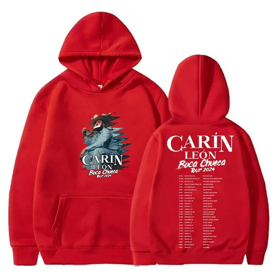 Carin Leon Boca Chueca Tour Merch Hoodies Winter Women Men Fashion Casual Hooded Sweatshirts Streetwear