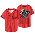 thumbnail image 1 of Carin Leon Merch Boca Chueca Tour Baseball Jersey V-Neck Shirt Short Sleeve Streetwear Clothes, 1 of 3