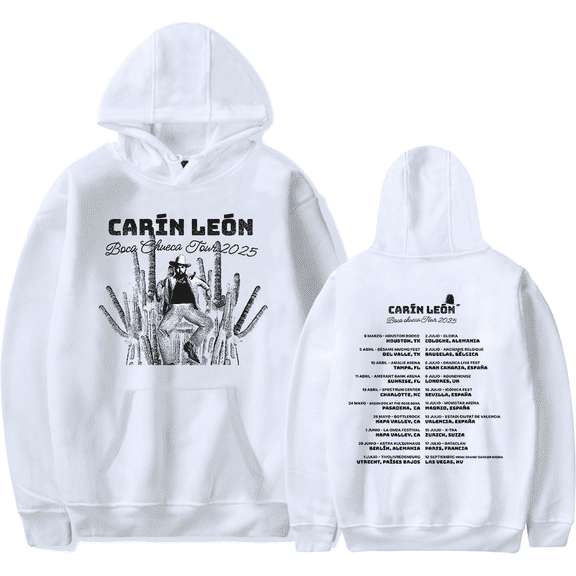Carin Leon Merch Hoodie Vintage New Boca Chueca Tour 2025 Carin León Long Sleeve Casual Sweatshirt Fashion Streetwear