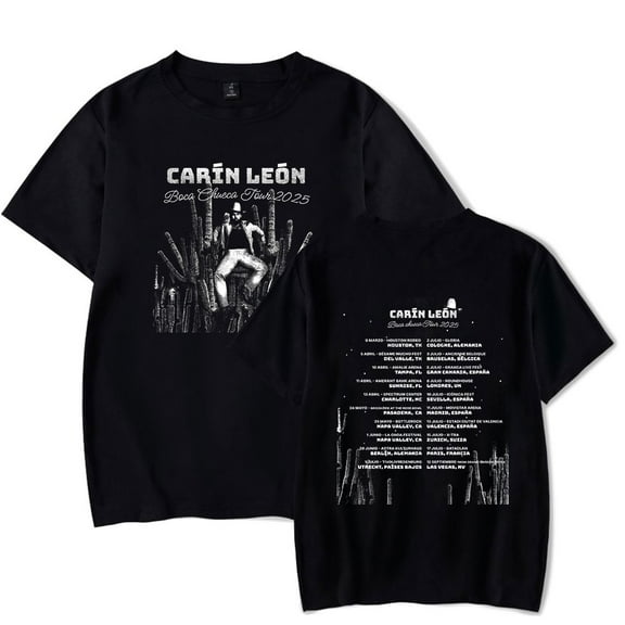 Carin Leon Tour 2025 T-Shirt Merch Summer For Women/Men Unisex Casual O-neck Short Sleeve Tshirt Streetwear