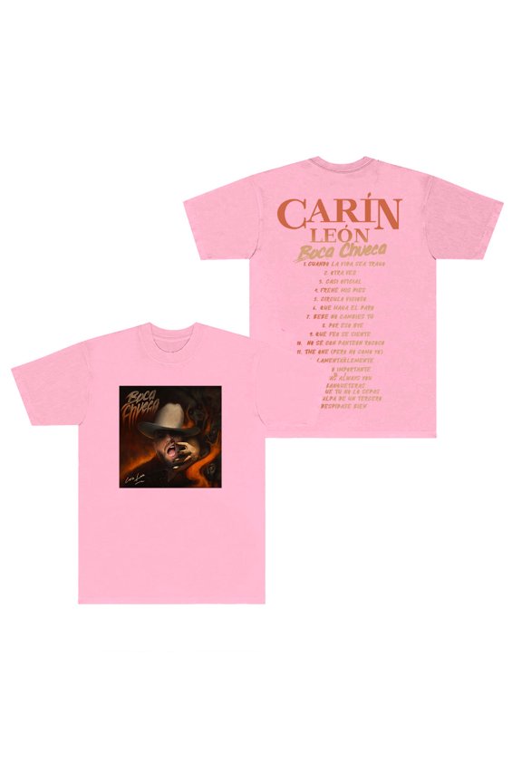 Carin Leon Tracklist T-shirts Boca Chueca Tour Merch Tee Women Men Fashion Casual Short Sleeve Streetwear