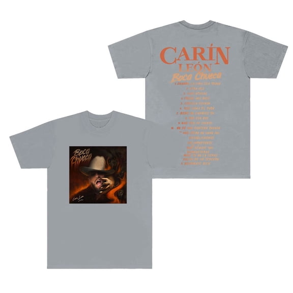 Carin Leon Tracklist T-shirts Boca Chueca Tour Merch Tee Women Men Summer Casual Fashion Short Sleeve Tees Crew Neck Tops