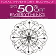 thumbnail image 1 of Carina 30 Inch Round Wrought Iron Fleur-De-Lis Wall Grille, 1 of 2