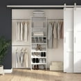 thumbnail image 1 of Carina Closet 24W Organizer with Shoe Shelves Rods Cubbies  - Engineered Wood, 1 of 4