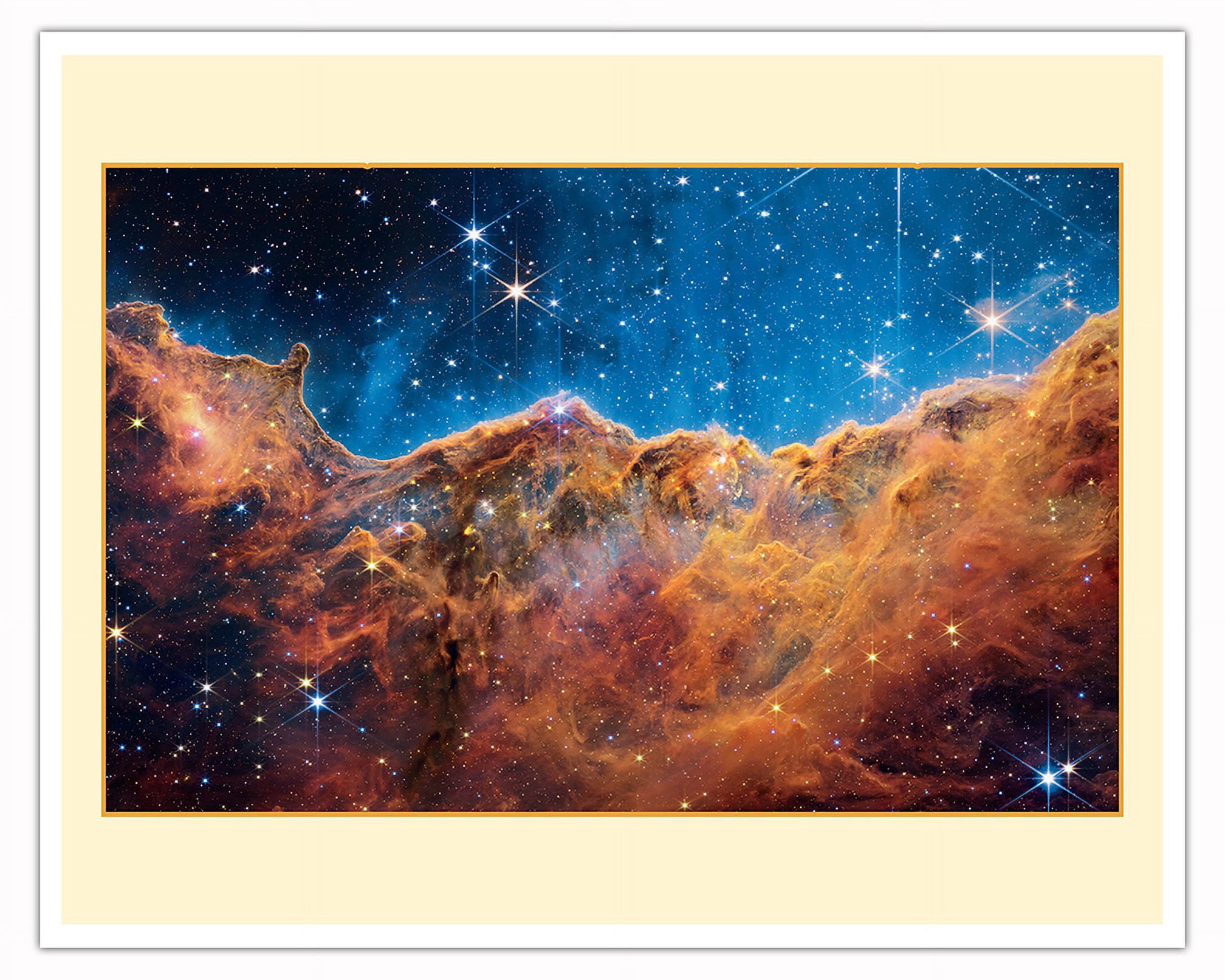Carina Nebula From James Webb Space Telescope - NASA Color Photo c.2022 ...
