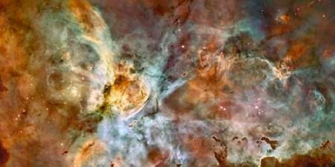 Carina Nebula Wide View Canvas Art - NASA (10 x 20)