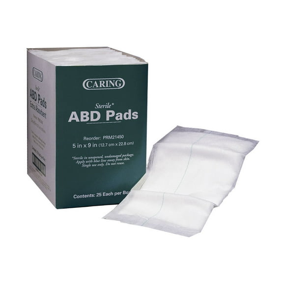 Caring Sterile Abdominal Pads - PRM21450