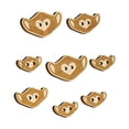 thumbnail image 1 of Caring Surgical Face Mask Heart Wood Buttons for Crochet Knitting Sewing DIY Craft - 1.00 Inch Medium (7pcs), 1 of 7