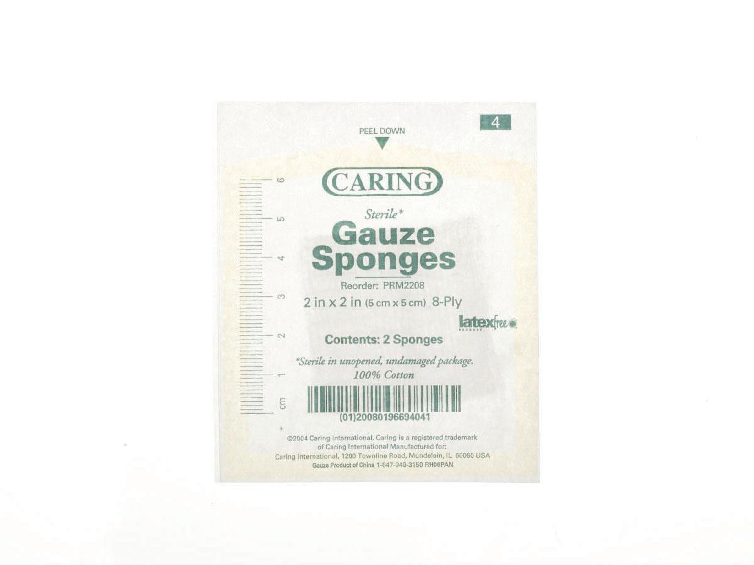 Caring Woven Sterile Gauze Sponges