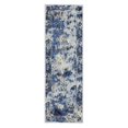 thumbnail image 1 of Carini Distressed Medallion Rug, Classic/Ice Blue, 2ft - 7in x 8ft, Runner, 1 of 4