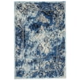 thumbnail image 1 of Carini Distressed Medallion Rug, Classic/Ice Blue, 4ft-3in x 6ft-3in Accent Rug, 1 of 4