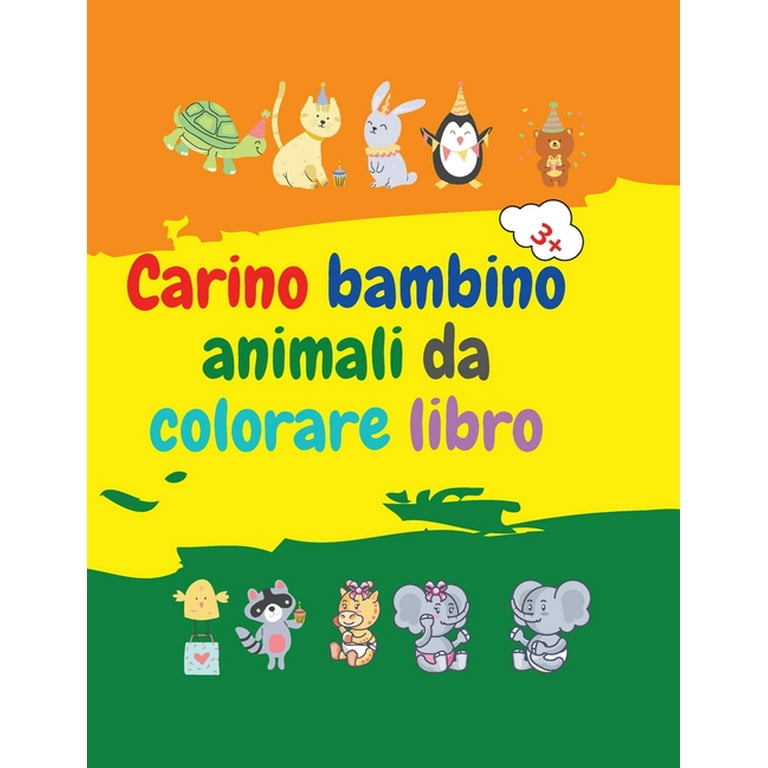 Carino bambino animali da colorare libro : Adorabili cuccioli di animali da  colorare dai 3 anni in su Cuccioli di animali del bosco super carini Libro  da colorare con animali: per bambini