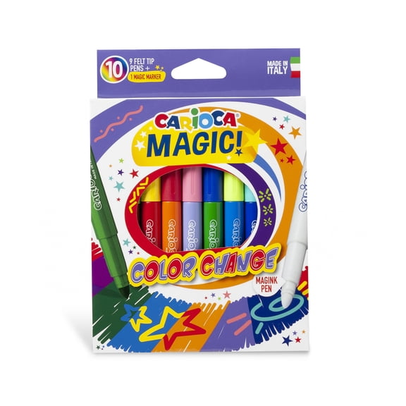 Carioca Magic Color Change Markers, 18 Colors, 10 Count