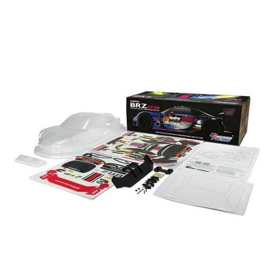 Carisma CIS16385 190 mm Hi-Def Clear Body & Decal Pack for 2021 Subaru BRZ GT300