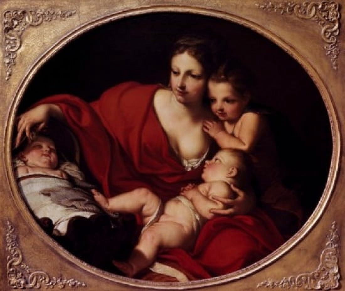 Carita Carto Cignani (1559-1613 Italian) Canvas Art - Carto Cignani (24 x 36)