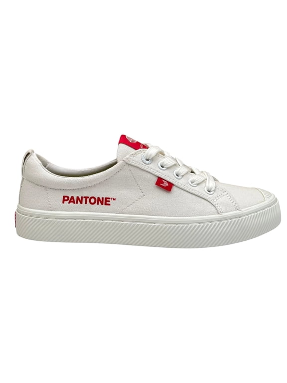 Women’s Oca Low Pantone Canvas Sneakers Size 8.5 Off-White Casual Comfy