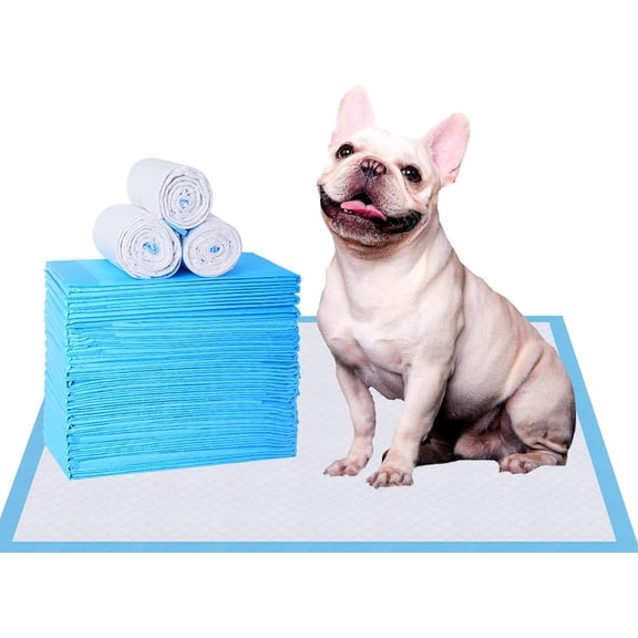 Carkira Puppy Pee Training Pads 17.7"x23.6", 50 Pieces Pet Potty Training Pads, Super Absorbent Leakproof Puppy Disposable Pet Potty and Potty Pads for Cats and Rabbits