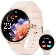 CARKIRA LZUEFK Smart Watch (Answer/Dial Call),1.39" Touch Display Fitness Tracker with Sport Modes, Smartwatch with IP68 Waterproof,Step Counter Watch fits for Android (pink)