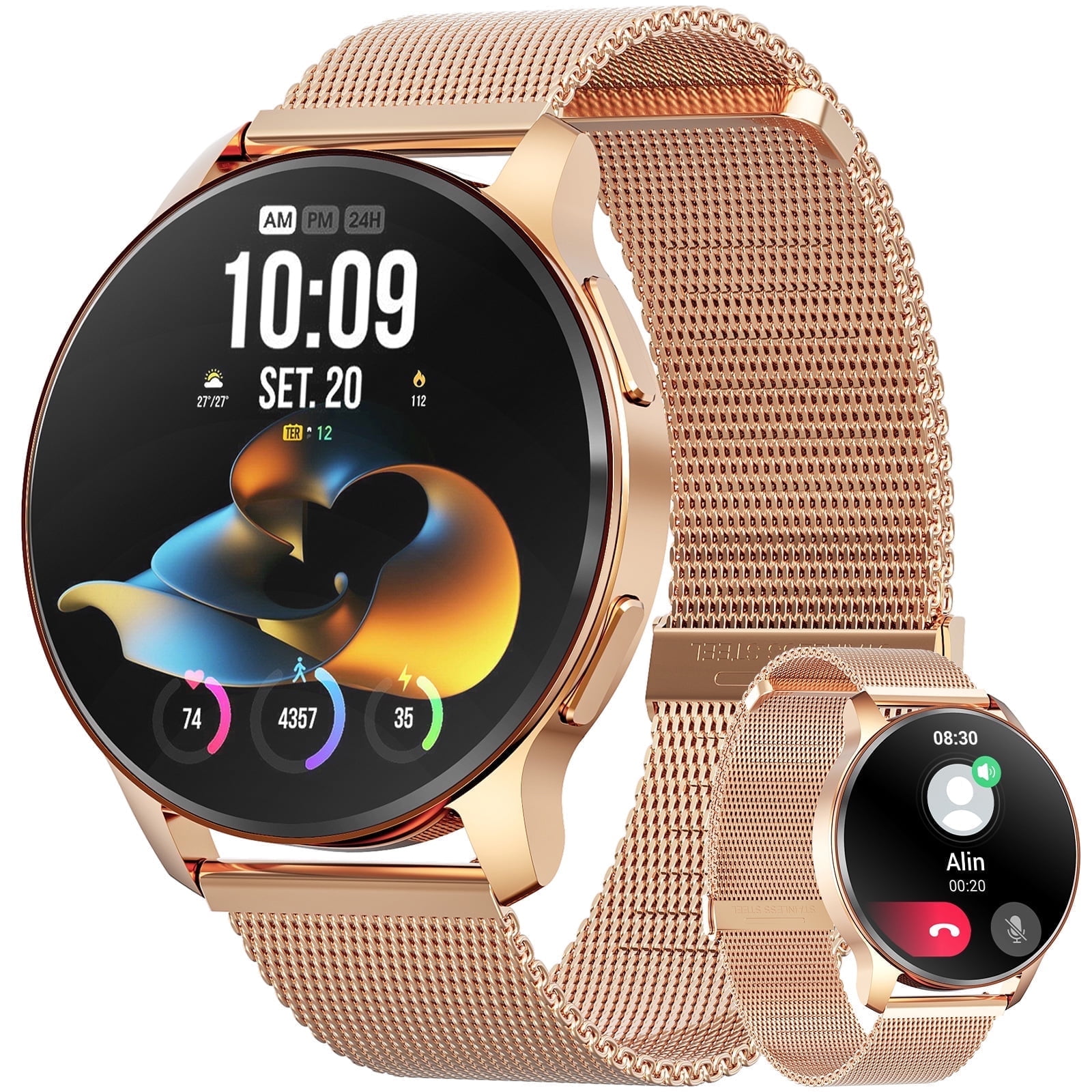 Fitbit Versa 3 ゴールド/オリーブ GPS搭載スマートウォッチ Fitbit Versa 3 Health & Fitness Smartwatch with GPS, Heart