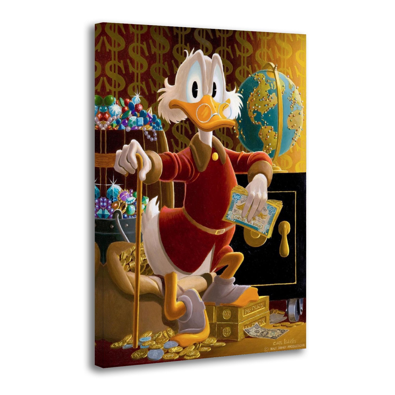 Carl Barks Uncle Scrooge Mcduck Home Decor Poster Wall Art Hanging ...
