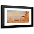 thumbnail image 1 of Carl Blechen 18x12 Black Modern Framed Museum Art Print Titled - Attributed - Fischer on the Baltic Sea Beach (1828), 1 of 5