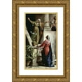 thumbnail image 1 of Carl Bloch 10x14 Gold Ornate Wood Frame and Double Matted Museum Art Print Titled - Mary and Elizabeth, 1 of 4