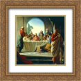 thumbnail image 1 of Carl Bloch 2x Matted 20x20 Gold Ornate Framed Art Print 'The Last Supper', 1 of 2