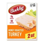 Carl Buddig Honey Roasted Turkey Lunchmeat, 2 oz Plastic Pouch  (56g)