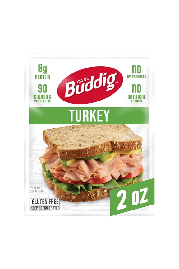 Carl Buddig, Turkey Lunchmeat 2 oz Plastic Pouch, Refrigerated