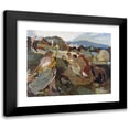 thumbnail image 1 of Carl Burckhardt 24x20 Black Modern Framed Museum Art Print Titled - Amazons and Hunters at the Seaside, 1 of 5