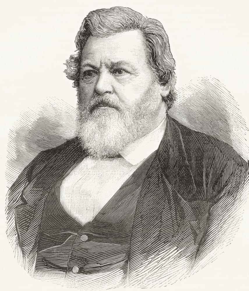 Carl Christoph Vogt 1817 -1895 German Scientist From Nuestro Siglo Published 1883 Canvas Art - Ken Welsh Design Pics (13 x 15)