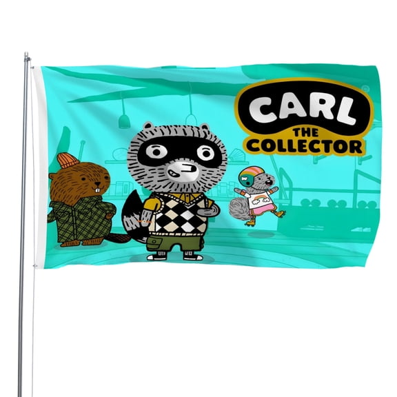 Carl the Collector-themed Printed Flag Perfect gift for fans, friends, and family members, and suitable for indoor and outdoor activities, party decorations.35.4"x59" (90cm150cm)