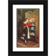 thumbnail image 1 of Carl Duxa 15x24 Black Ornate Framed Double Matted Museum Art Print Titled: Fragrant Roses, 1 of 5