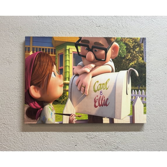 Carl And Ellie Canvas Art, Air Balloons Canvas, Movie Up Printed, Abstract Art Canvas, Modern Wall Decor, Love Artwork, Canvas Wall Decor - 5P Mix-Gallery Wrap