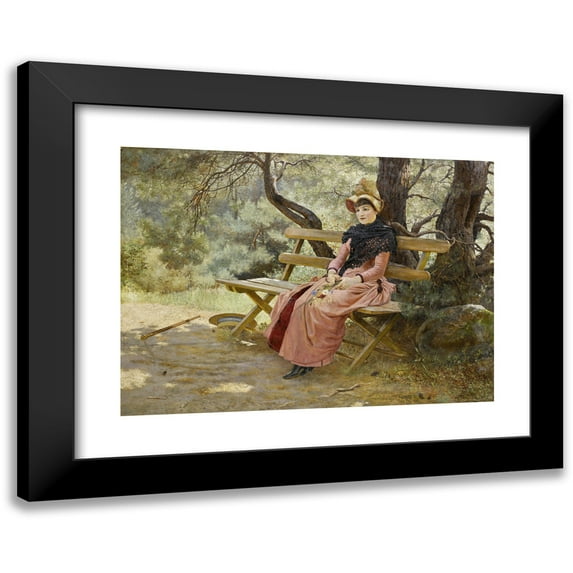 Carl Erik Törner 24x18 Black Modern Framed Museum Art Print Titled - Lost in the Tank