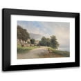 thumbnail image 1 of Carl Franz Emanuel Haunold 14x11 Black Modern Framed Museum Art Print Titled - Holzgarten Suburb in Passau, 1 of 5