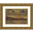 thumbnail image 1 of Carl Frederik Sørensen 24x18 Gold Ornate Framed and Double Matted Museum Art Print Titled - Marine (1869), 1 of 4