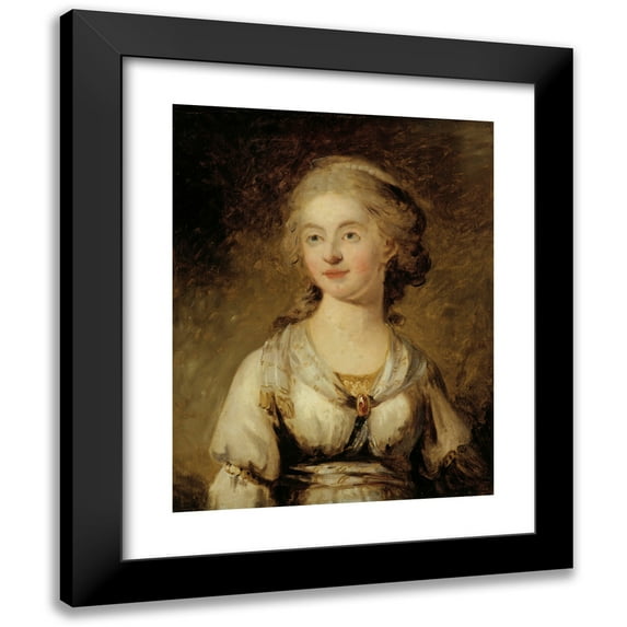 Carl Frederik von Breda 15x18 Black Modern Framed Museum Art Print Titled - Actress Anna Sofia Hagman