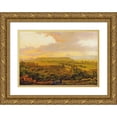 thumbnail image 1 of Carl Friedrich Heinrich Werner 14x11 Gold Ornate Wood Frame and Double Matted Museum Art Print Titled - The Rest Near the Ruins of a Theater, 1 of 4
