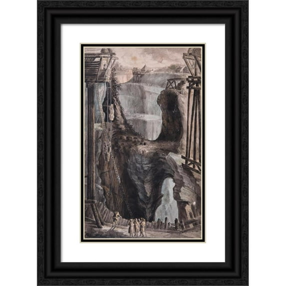 Carl Gustaf Gillberg 11x14 Black Ornate Wood Framed Double Matted Museum Art Print Titled: Mine