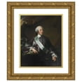 thumbnail image 1 of Carl Gustaf Pilo 12x14 Gold Ornate Wood Frame and Double Matted Museum Art Print Titled - Mogens Scheel Von Plessen of Fussingo and Selso (1744 - 1747), 1 of 4
