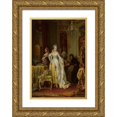 thumbnail image 1 of Carl Herpfer 18x24 Gold Ornate Framed and Double Matted Museum Art Print Titled - The Last Look, 1 of 4